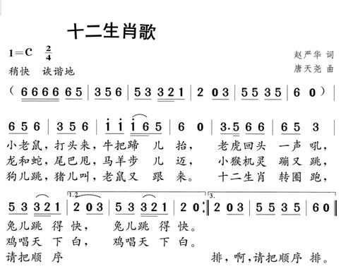 十二生肖歌 十二生肖歌儿歌 伤感说说吧