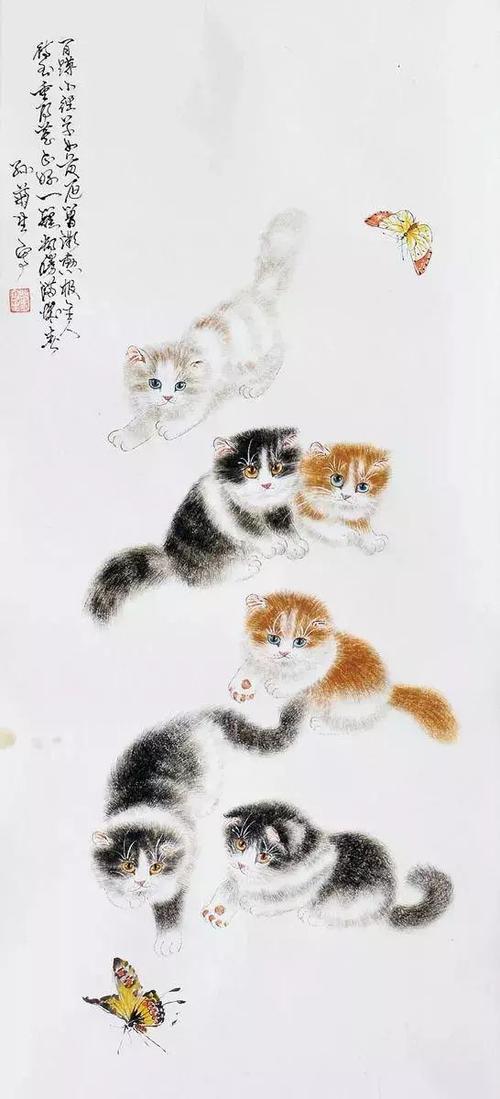 中国18个猫王画家有谁,名家画猫作品欣赏(3) - 伤感说说吧