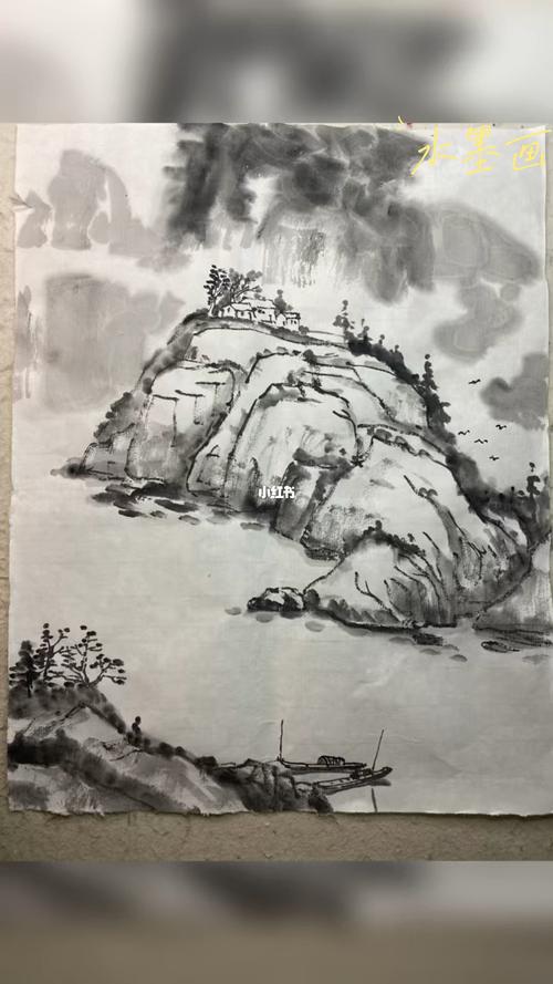 中国写意山水画水墨画,水墨画山水画- 伤感说说吧